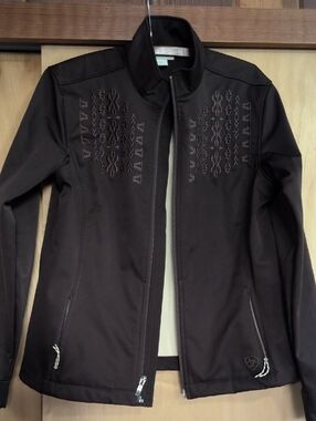 Ariat Dark Brown Embroidered Utility Jacket
